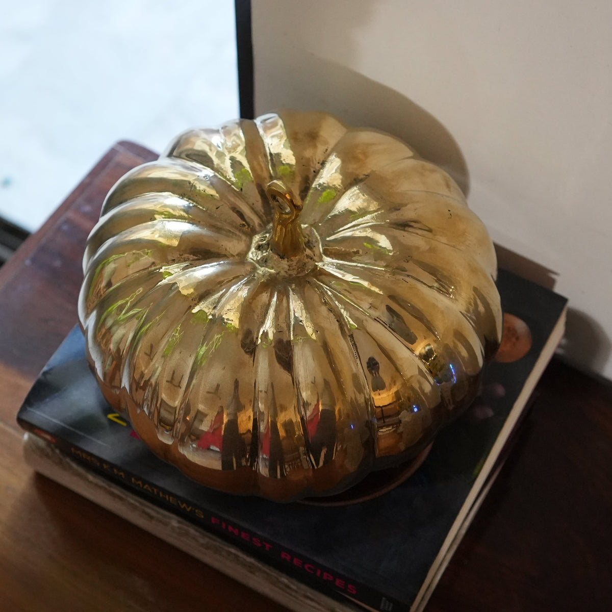 Autumn Brass Pumpkin