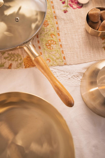 Bronze Saute pan 2.0 with glass lid