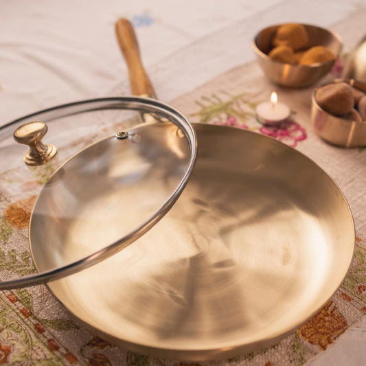 Bronze Saute pan 2.0 with glass lid